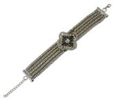 Pulseira de Metal de Flor