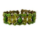 Pulseira de Flores Verdes